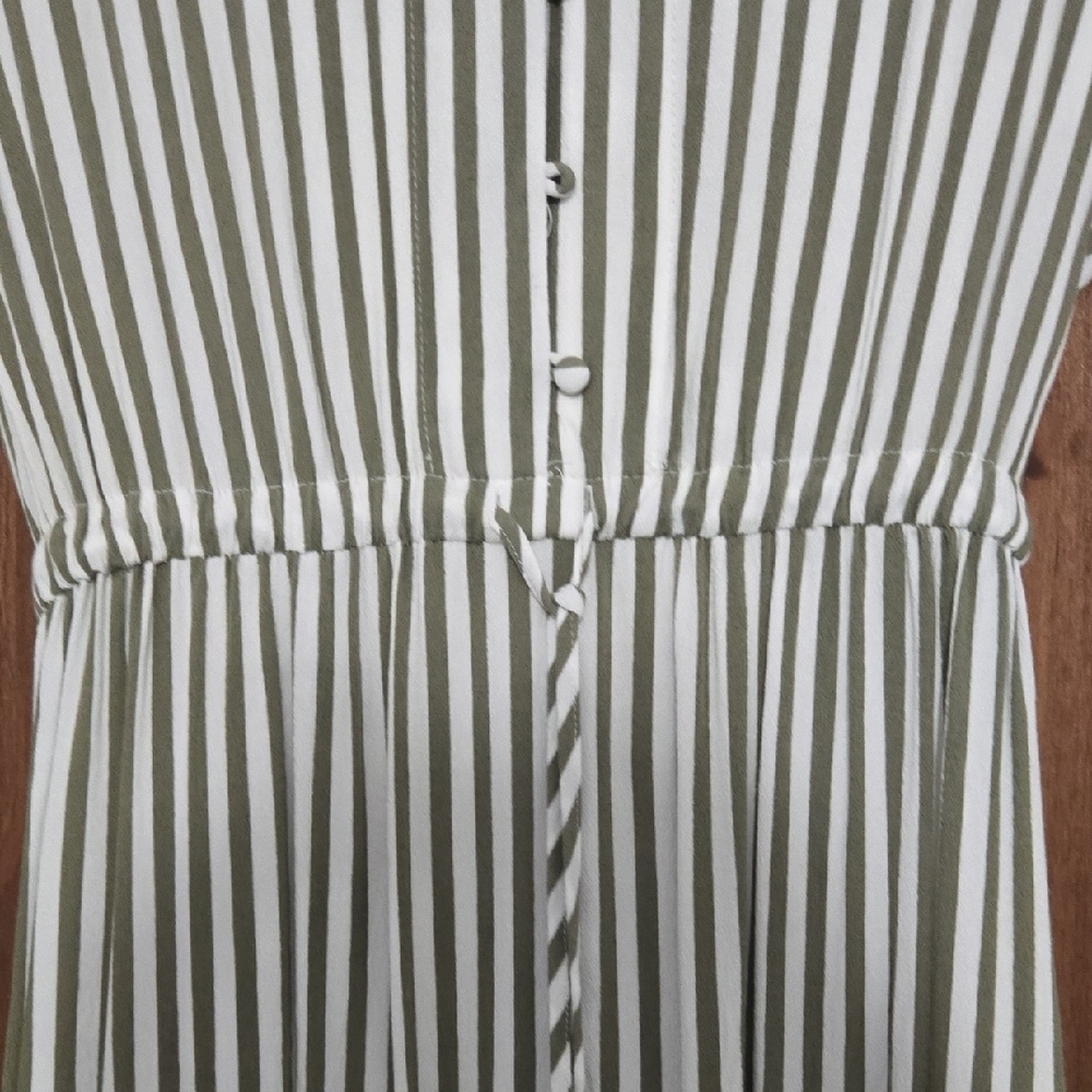 H&M Black and White Striped High Low Dress - Picture 3 of 4